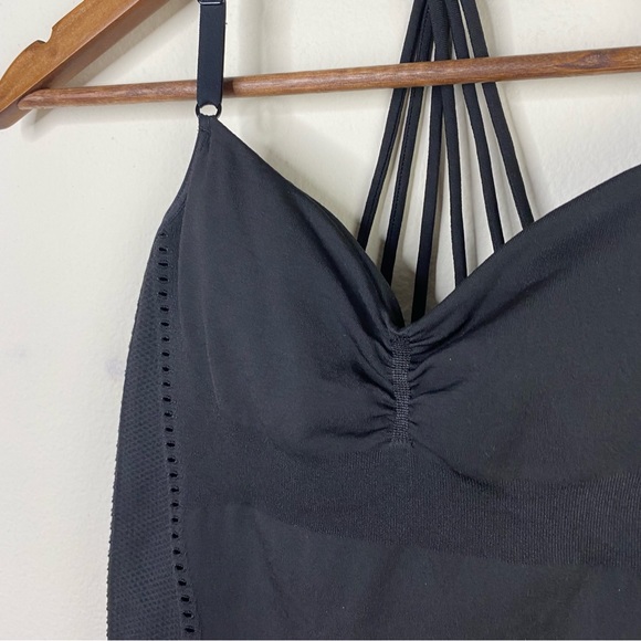 Athleta black racerback t back shelf bra tank top womens size extra small - Picture 7 of 10